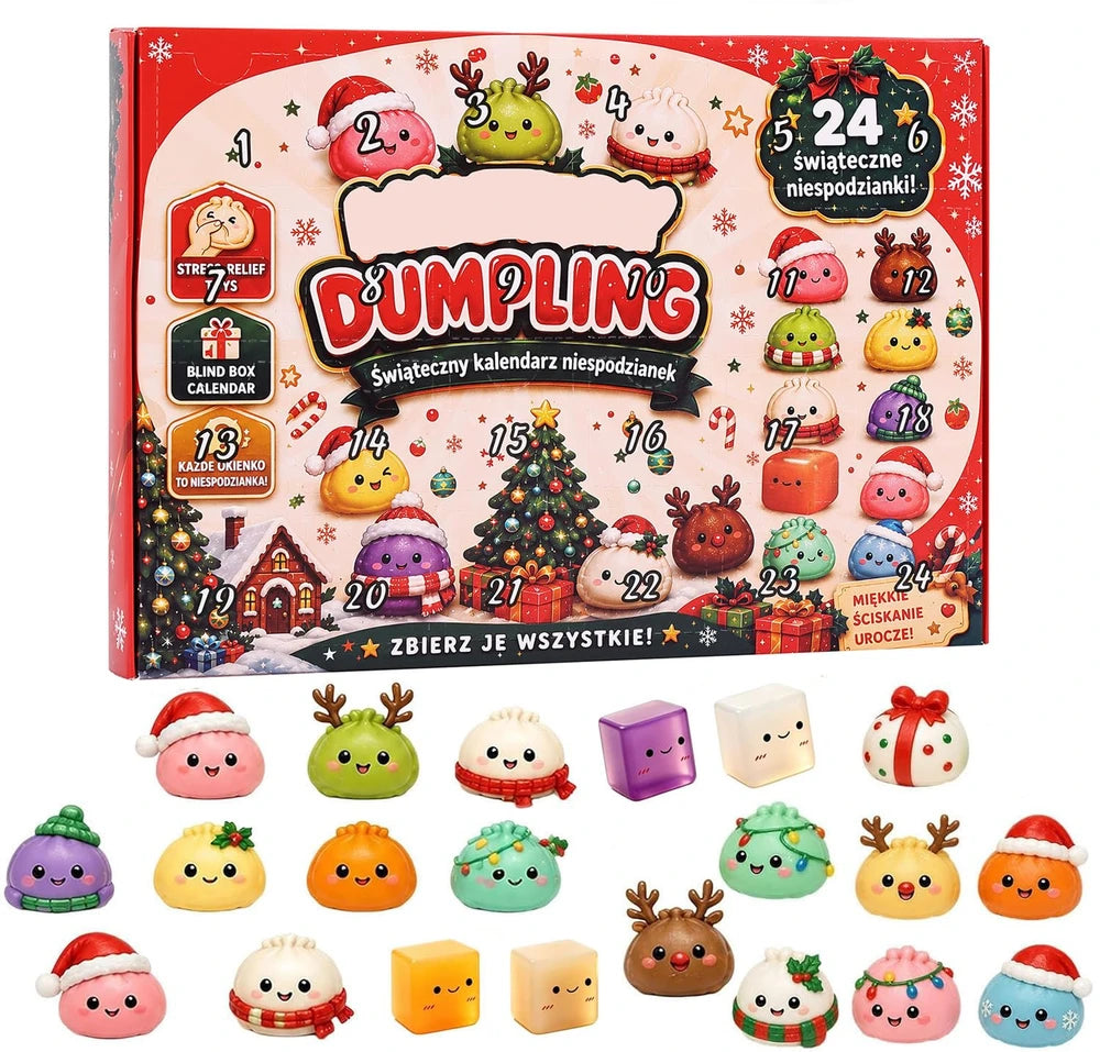 SquishCount™ Christmas Squishy Advent Calendar (24 Surprises)