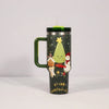 Christmas Insulated Tumbler with Handle & Straw