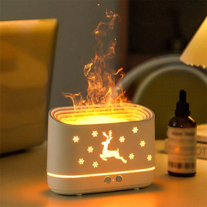 GlowMist™ Reindeer Flame Diffuser & Humidifier