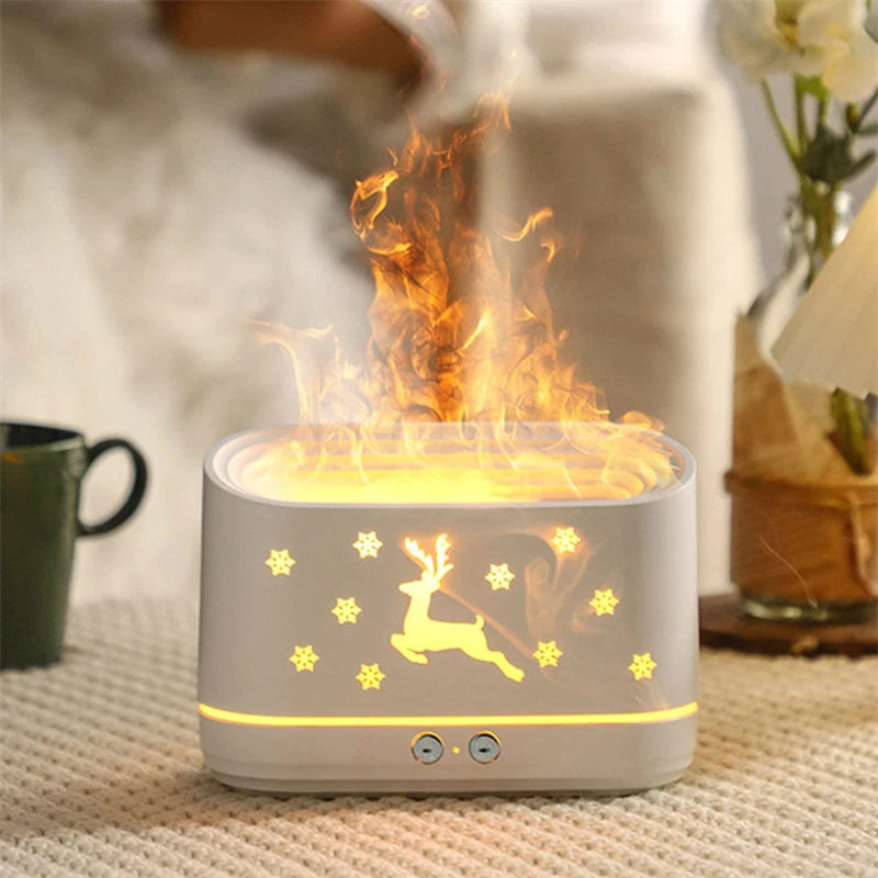GlowMist™ Reindeer Flame Diffuser & Humidifier