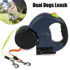 Reflective Retractable Dual Dog Leash