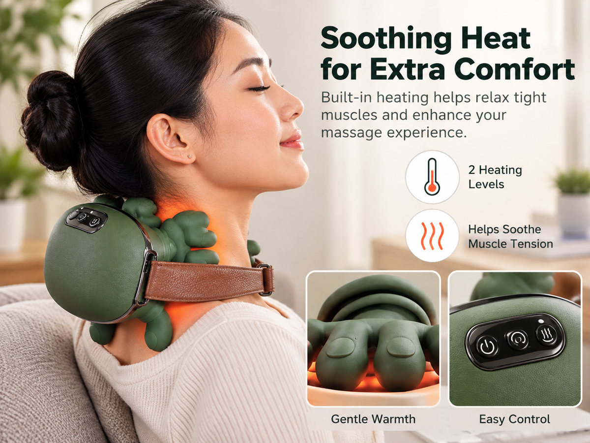 TheraKnead 4D kneading neck and shoulder massager - key benefit 2 - AVALDEY