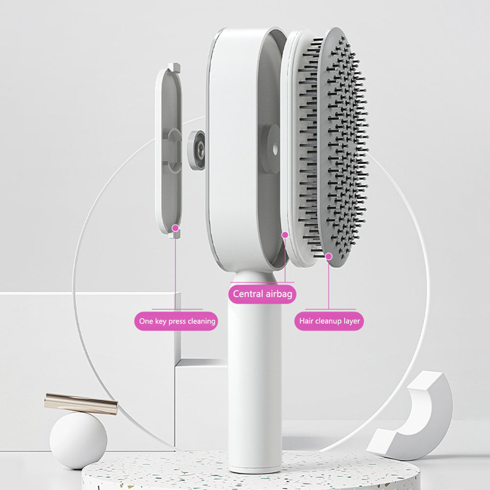 PureDetangle self-cleaning detangling hair brush - product photo 4 - AVALDEY