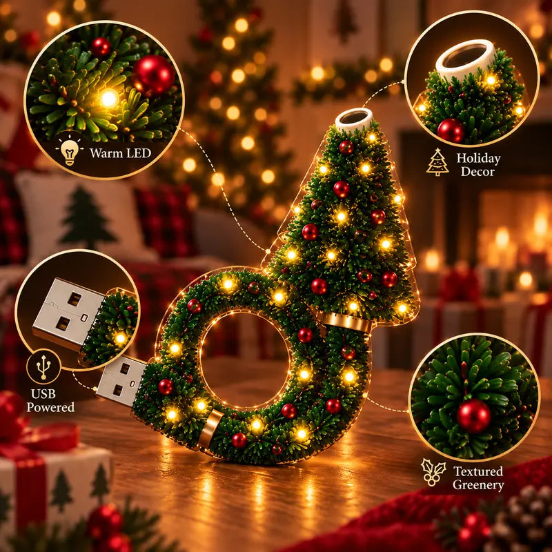 2026 USB Christmas Projector Night Light with 6+ Holiday Patterns, Warm LED Ceiling Lamp for Bedroom, Party, and Holiday Decor
