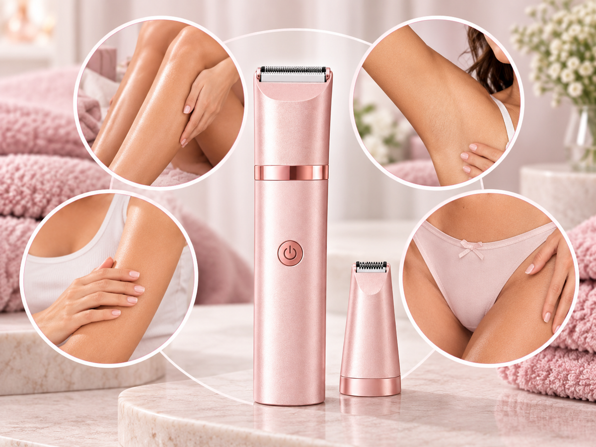 Velora 2-in-1 women's body shaver and trimmer - key benefit 3 - AVALDEY