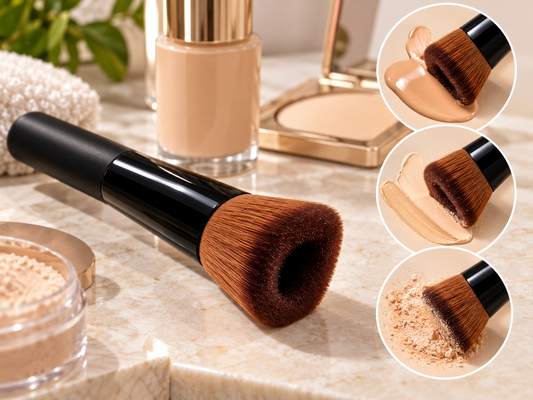 SculptGlide curved foundation and contour brush - key benefit 3 - AVALDEY