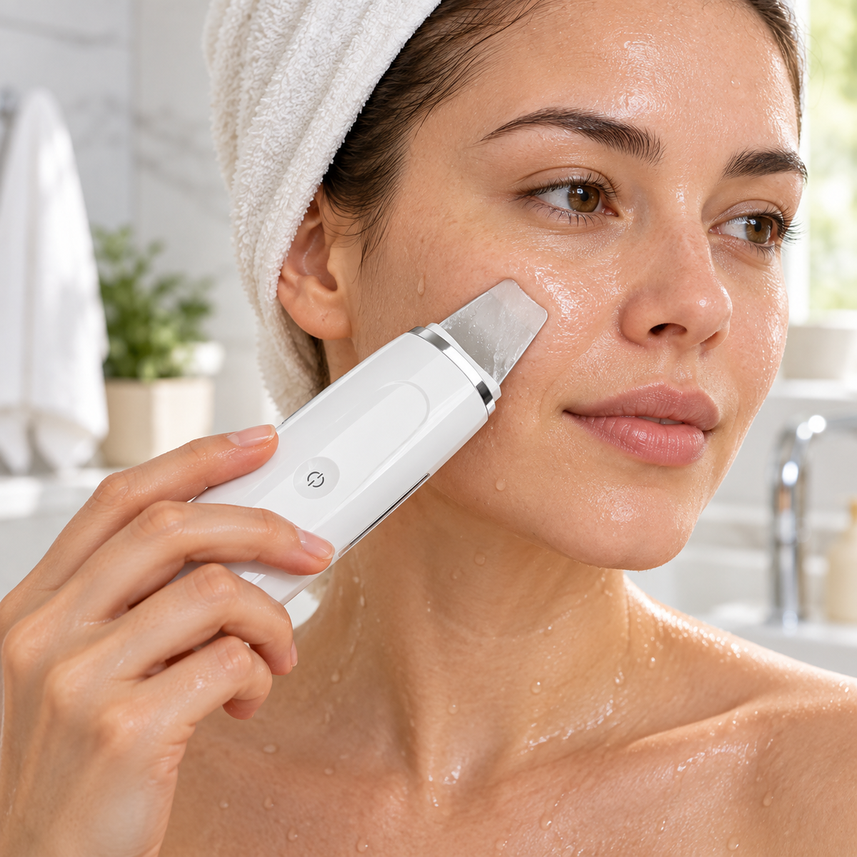 DermaSonic™ Ultrasonic Skin Scrubber & Pore Cleanser lifestyle scene 1