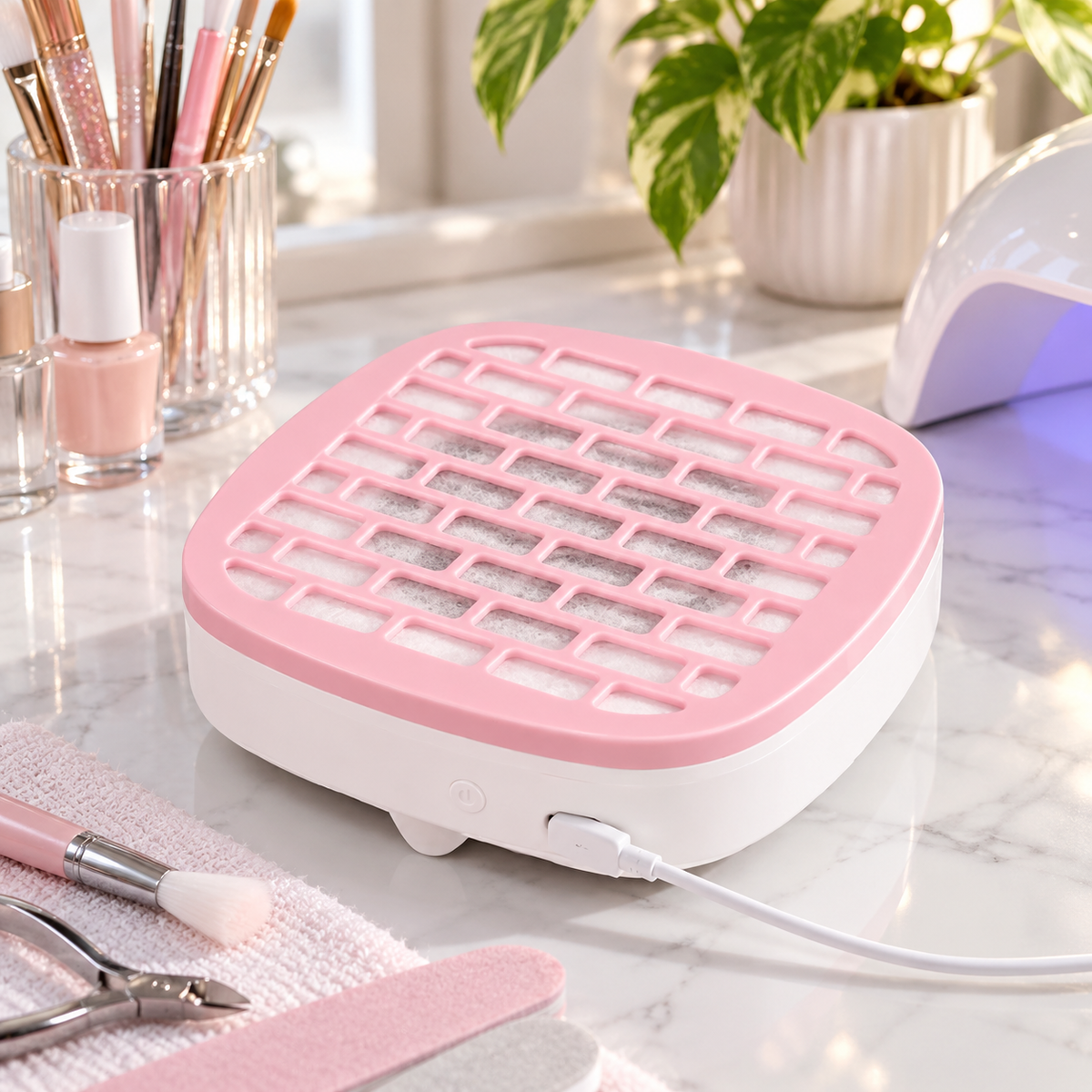 DustAway™ Mini Nail Dust Vacuum lifestyle scene 1