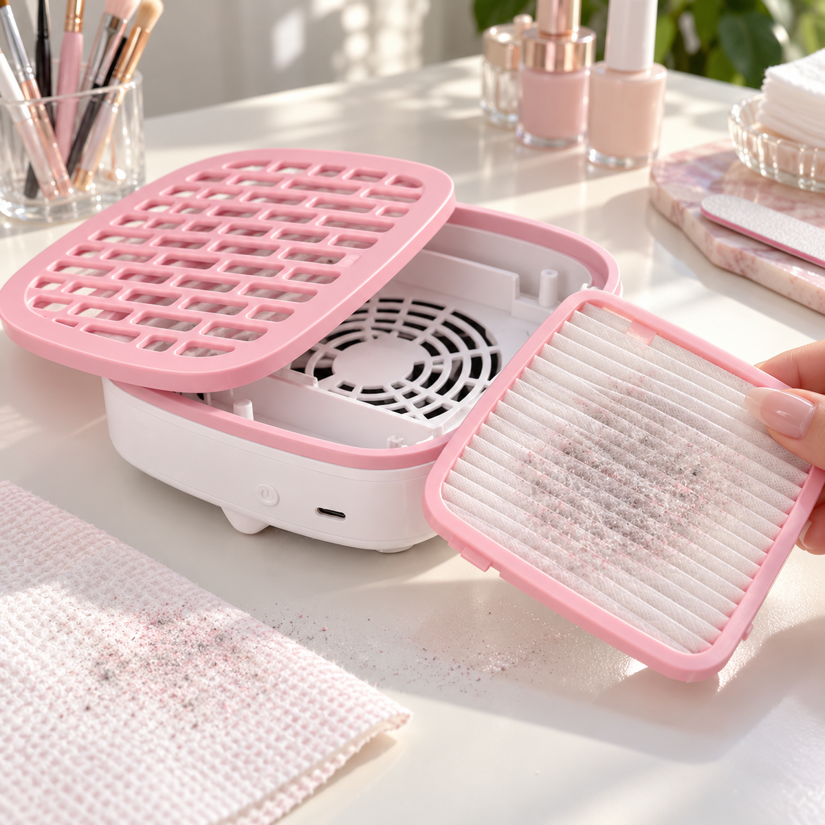 DustAway™ Mini Nail Dust Vacuum lifestyle scene 3