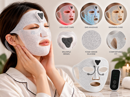 GlowPulse hands-free facial massage mask - key benefit 2 - AVALDEY