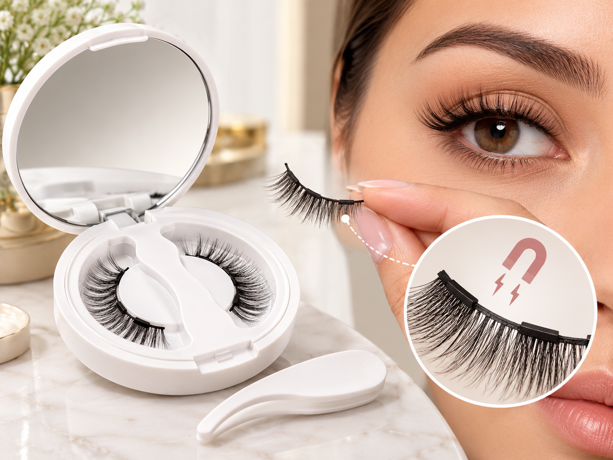 Makeup Essentials Gift Set - glue-free magnetic lashes benefit - AVALDEY