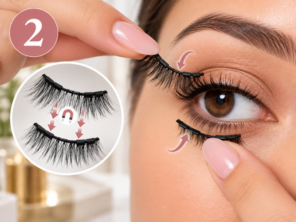 MagniLash magnetic lash kit with applicator - how to use, step 2 - AVALDEY
