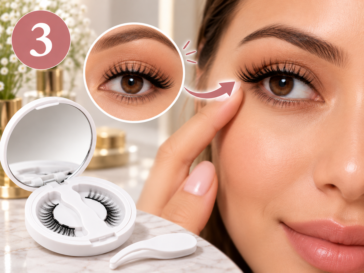 MagniLash magnetic lash kit with applicator - how to use, step 3 - AVALDEY
