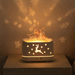 Christmas Reindeer Flame-Effect Humidifier