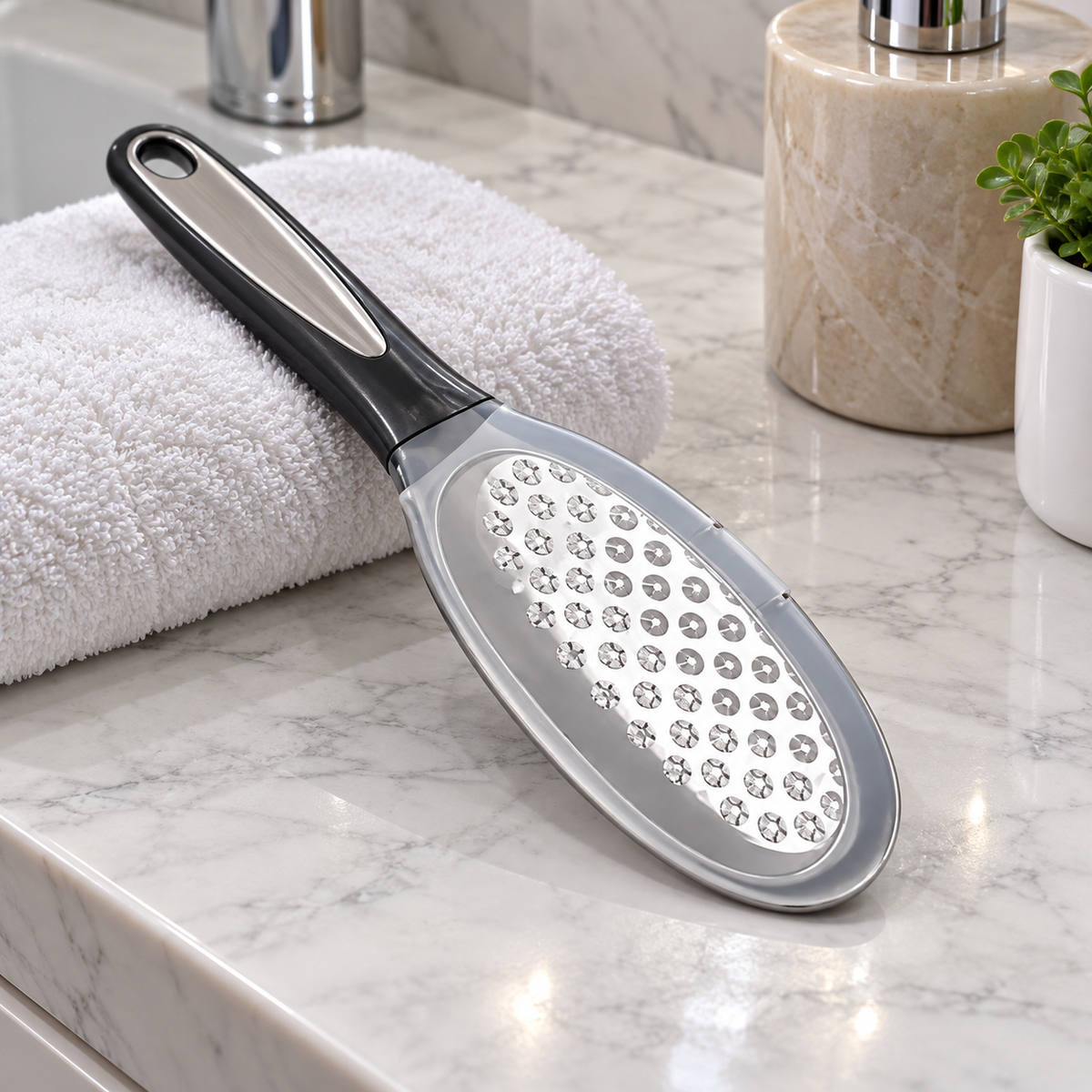 SmoothStep™ Stainless Steel Foot File lifestyle scene 1