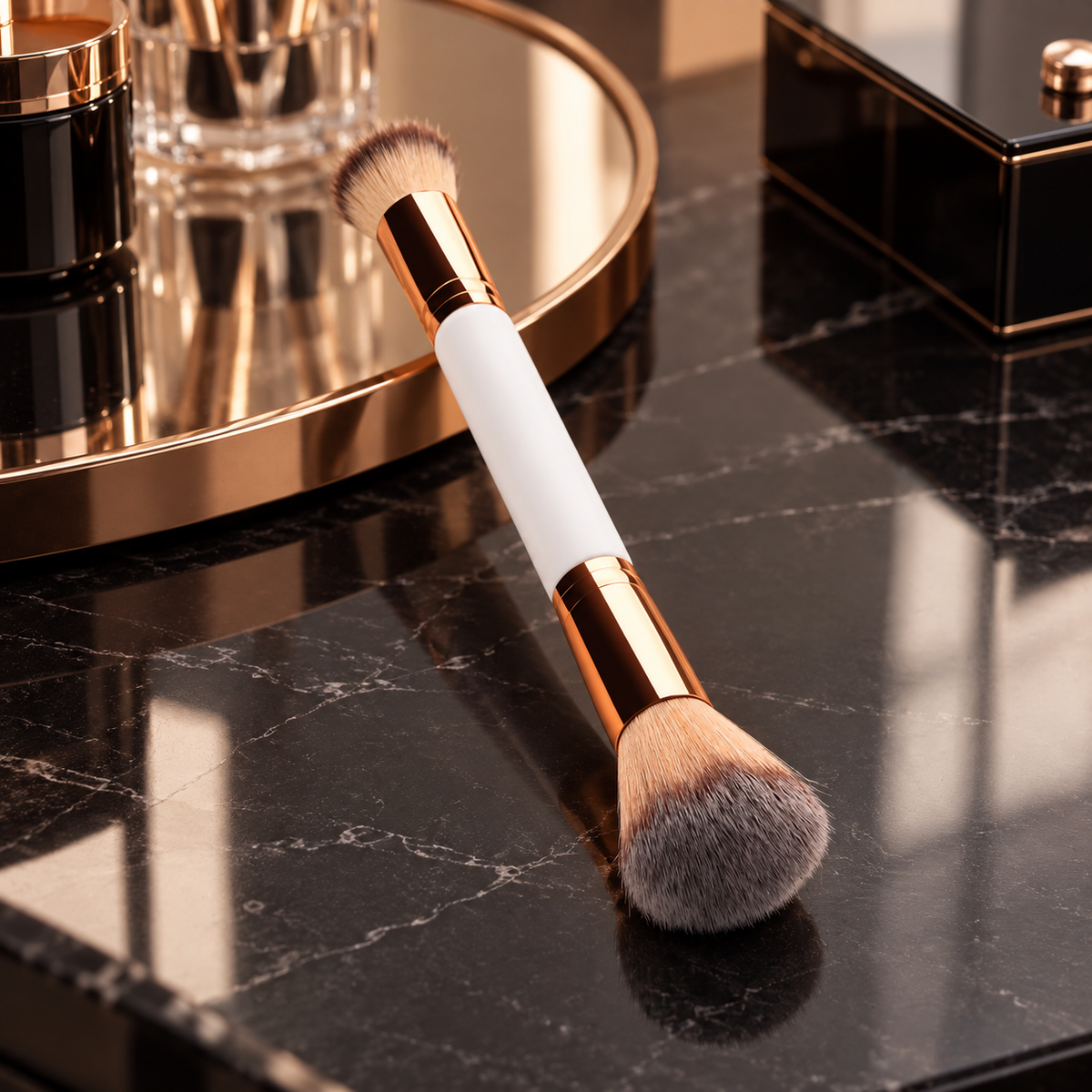 VelvetBlend™ Dual-Ended Powder & Blending Brush lifestyle scene 1