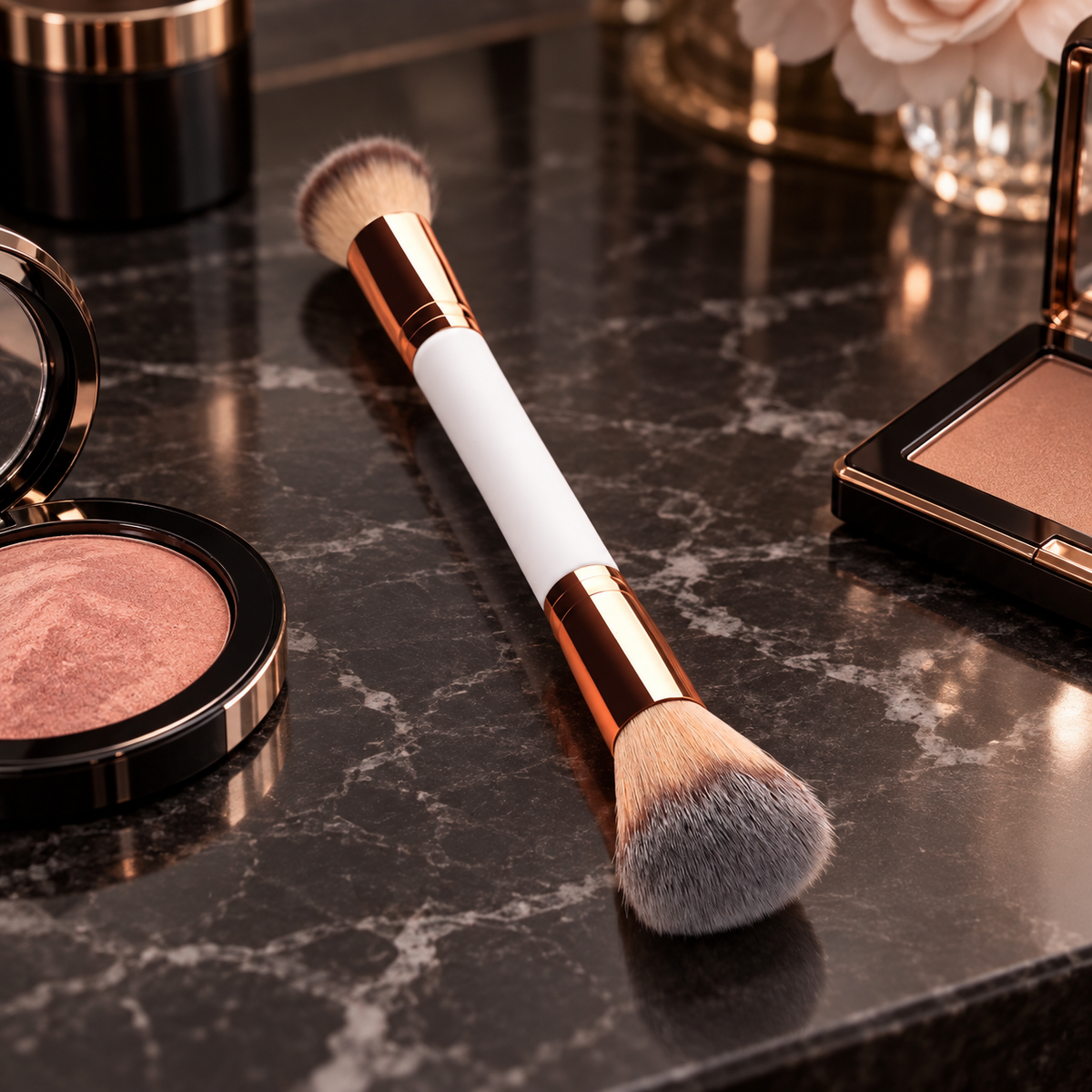 VelvetBlend™ Dual-Ended Powder & Blending Brush lifestyle scene 2